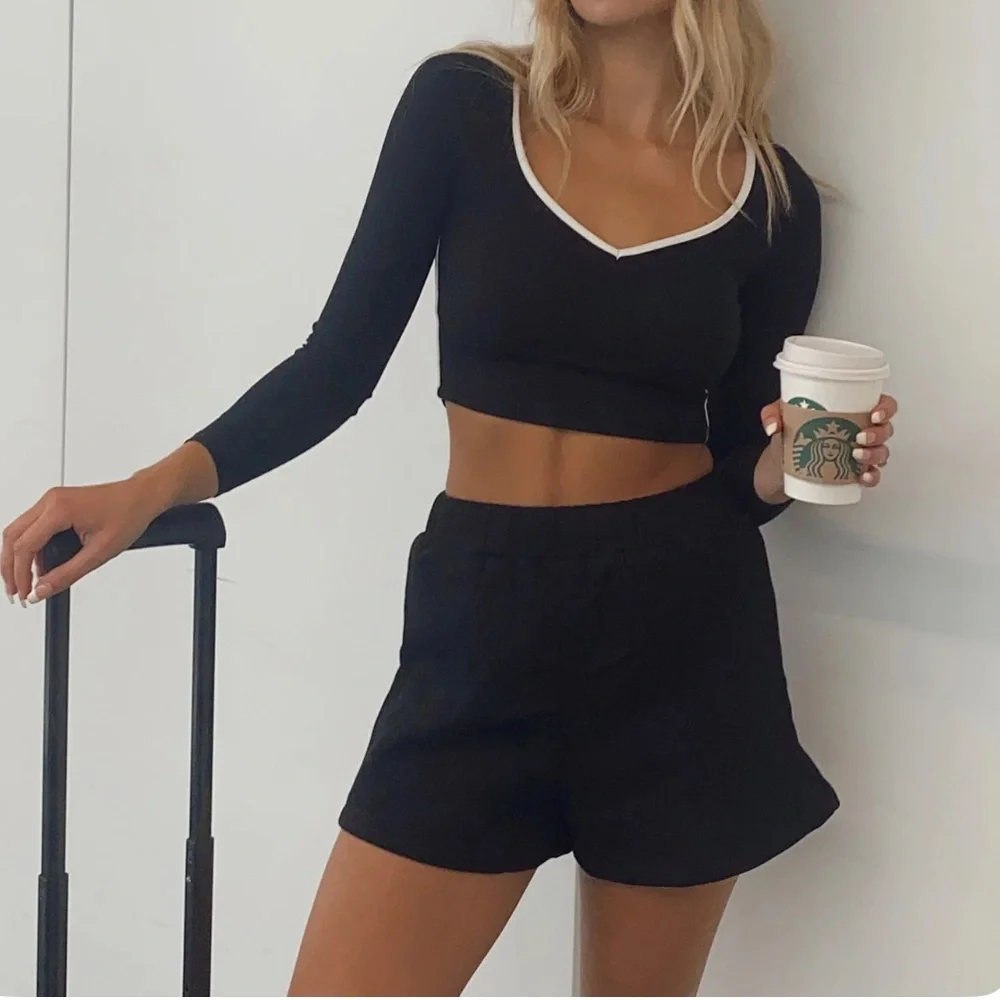 Princess Polly Florida Shorts Black